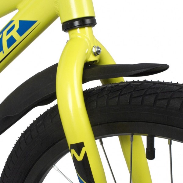 Велосипед NOVATRACK 18" DODGER алюм., зелёный, тормоз нож, короткие крылья, защита цепи А-тип (205ADODGER.GN22)