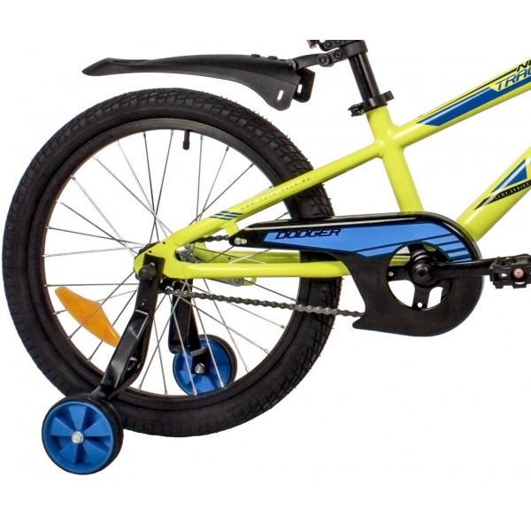 Велосипед NOVATRACK 18" DODGER алюм., зелёный, тормоз нож, короткие крылья, защита цепи А-тип (205ADODGER.GN22)