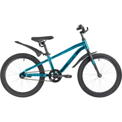 Велосипед NOVATRACK 20" PRIME AB алюм., синий металлик,  ножной тормоз, короткие крылья (207APRIME.GBL20)