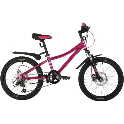 Велосипед NOVATRACK 20" KATRINA 6.D, алюм.рама, розовый металик, 6-скор, TY21/TS38, диск.тор.STG (20AHD.KATRINA.GPN21)