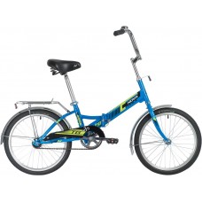 Велосипед NOVATRACK 20" складной, TG-20 classic 1.0, синий, тормоз нож , двойной обод, багажник (20FTG201.BL20)