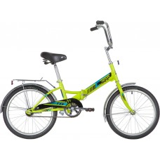 Велосипед NOVATRACK 20" складной, TG-20 classic 1.0, зеленый, тормоз нож, двойной обод, багажник (20FTG201.GN20)