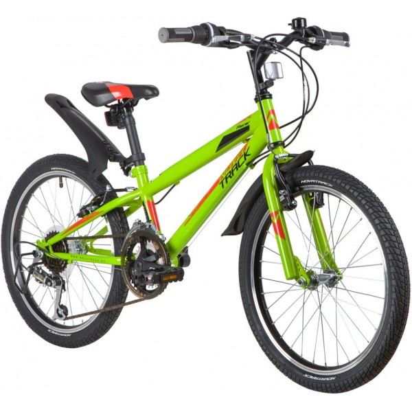 Велосипед NOVATRACK 20" RACER 12.V, зелёный, сталь, 12 скор., Microshift/SunRun, V-Brake (20SH12V.RACER.GN20)