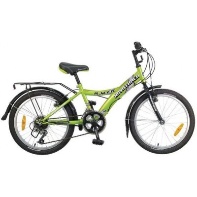 Велосипед NOVATRACK 20" RACER 12.V, зеленый, сталь, 12-скор, Power #117080 (20SH12V.RACER.GN7)