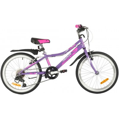 Велосипед NOVATRACK 20" ALICE 6.V фиолетовый,  стальная рама, 6 скор., Shimano TY21/Microshift TS38, V-  (20SH6V.ALICE.VL21)