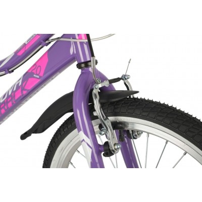 Велосипед NOVATRACK 20" ALICE 6.V фиолетовый,  стальная рама, 6 скор., Shimano TY21/Microshift TS38, V-  (20SH6V.ALICE.VL21)