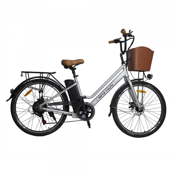 Электровелосипед HIPER Engine B67 (2021) белый/серебристый