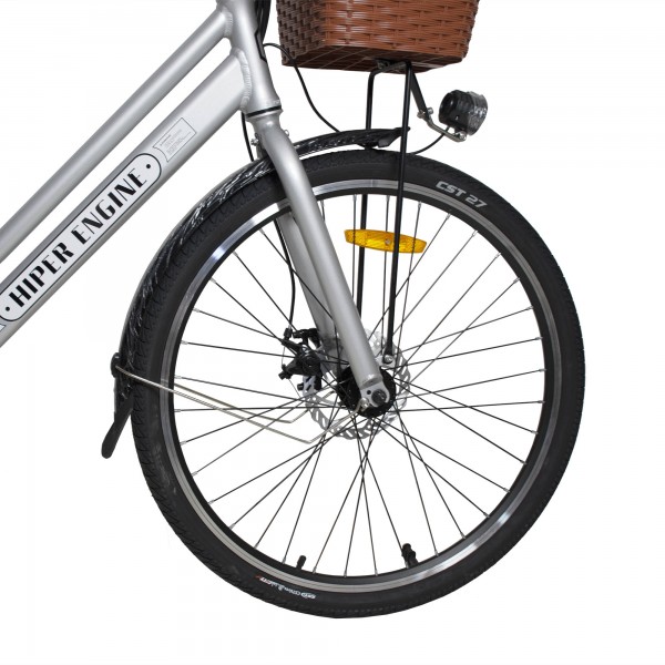 Электровелосипед HIPER Engine B67 (2021) белый/серебристый