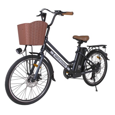 Электровелосипед HIPER Engine B67 (2021) коричневый/металлик