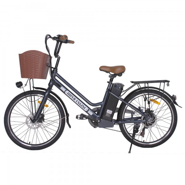 Электровелосипед HIPER Engine B67 (2021) коричневый/металлик