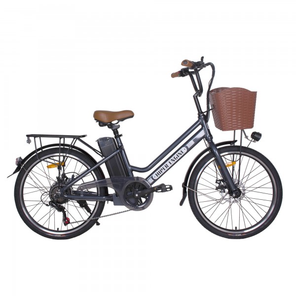 Электровелосипед HIPER Engine B67 (2021) коричневый/металлик