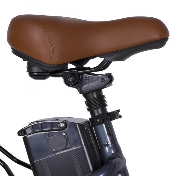 Электровелосипед HIPER Engine B67 (2021) коричневый/металлик