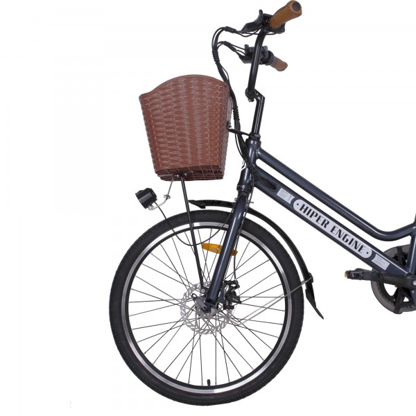 Электровелосипед HIPER Engine B67 (2021) коричневый/металлик