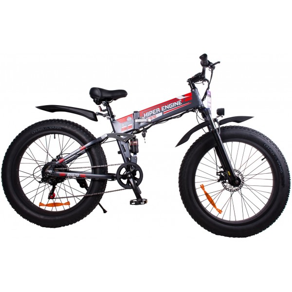 Электровелосипед Hiper Engine FAT BX670 2022 (серый космос)