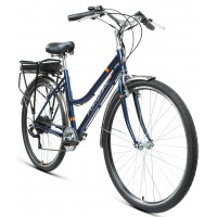 Электровелосипед Forward Omega 28 E-250 2022 темно-синий
