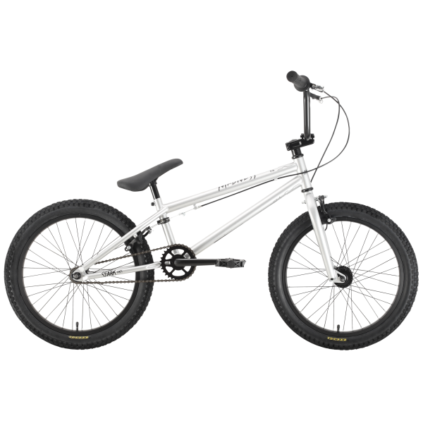 Велосипед Stark Madness BMX 1 2021 серебристый/черный