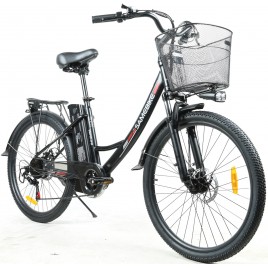 Электровелосипед SameBike Venture 350Вт черный/серебристый
