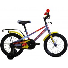 Детский велосипед Forward METEOR 16 (10.5" рост) серый/красный 2021 год (1BKW1K1C1039)