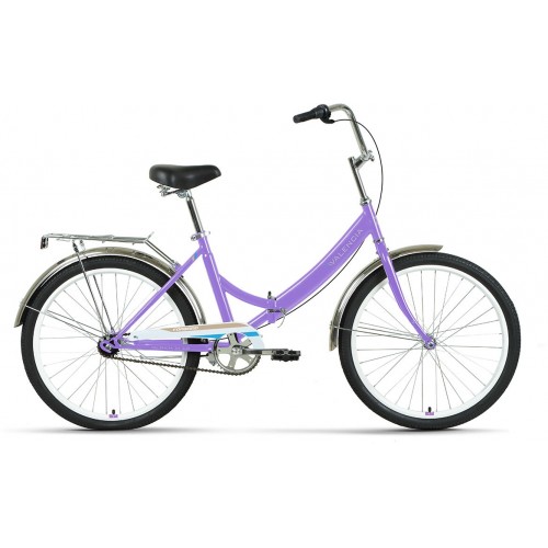 Складной велосипед складной  Forward VALENCIA 24 3.0 (16" рост) фиолетовый/голубой 2022 год (RBK22FW26094)