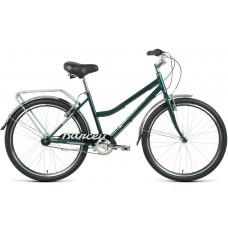 Городской велосипед Forward BARCELONA 26 3.0 (17" рост) зеленый/серебристый 2021 год (RBKW1C163003)