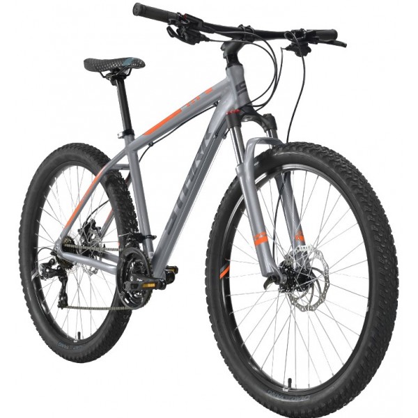 Кросс-кантри фитнес STARK Hunter 27.2+ HD (18" рост) серый/оранжевый 2022 год