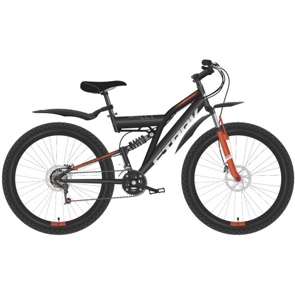 Кросс-кантри фитнес STARK Jumper FS 27.1 D (20" рост) рный/оранжевый 2022 год