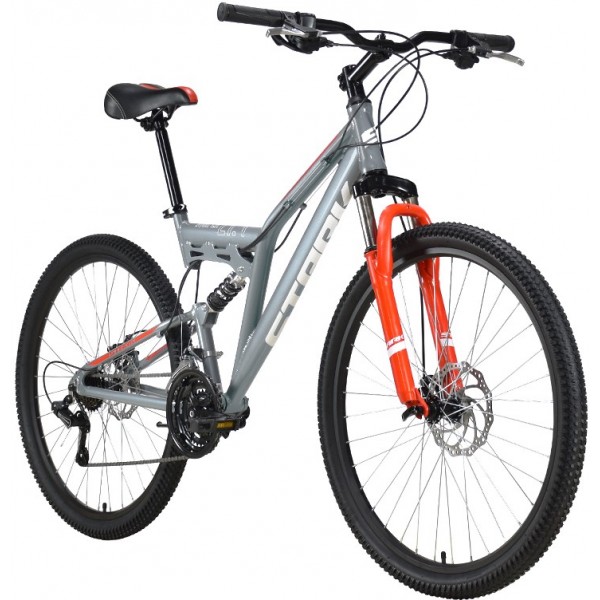 Кросс-кантри фитнес STARK Jumper FS 27.1 D (16" рост) серый/красный 2022 год