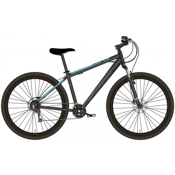 Кросс-кантри фитнес STARK Tank 29.1 HD (18" рост) черный/бирюзовый 2022 год