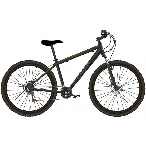 Кросс-кантри фитнес STARK Tank 27.1 D (16" рост) черный/зеленый 2022 год