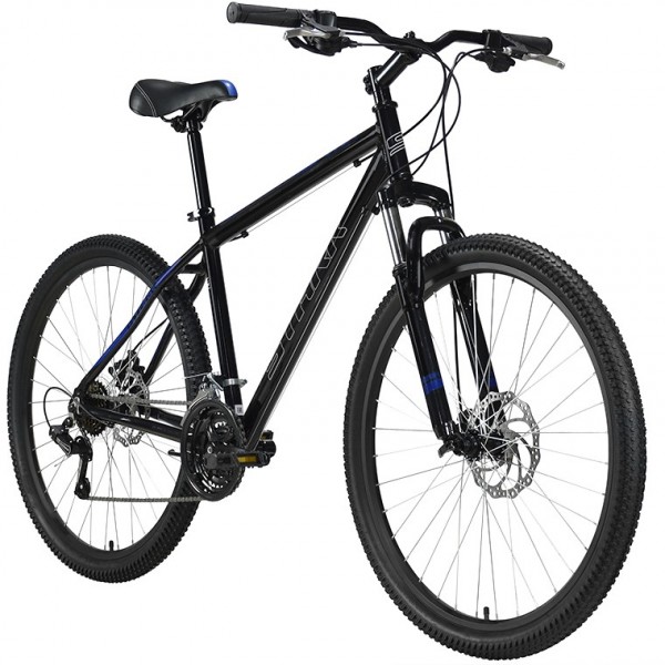 Кросс-кантри фитнес STARK Outpost 27.1 D (16" рост) черный/голубой 2022 год