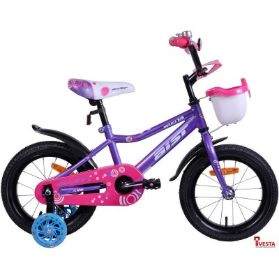 Детские велосипеды Aist Wiki 14 (фиолетовый/розовый, 2019)