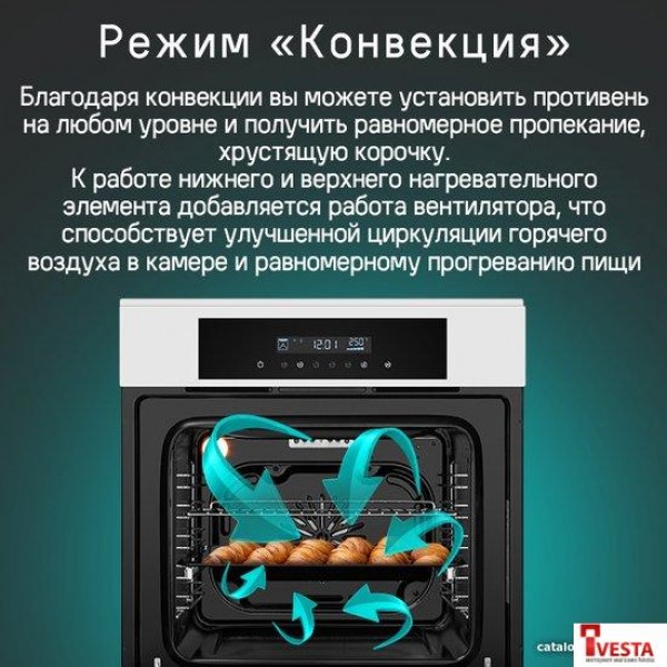 Электрический духовой шкаф MAUNFELD AEOD6063W