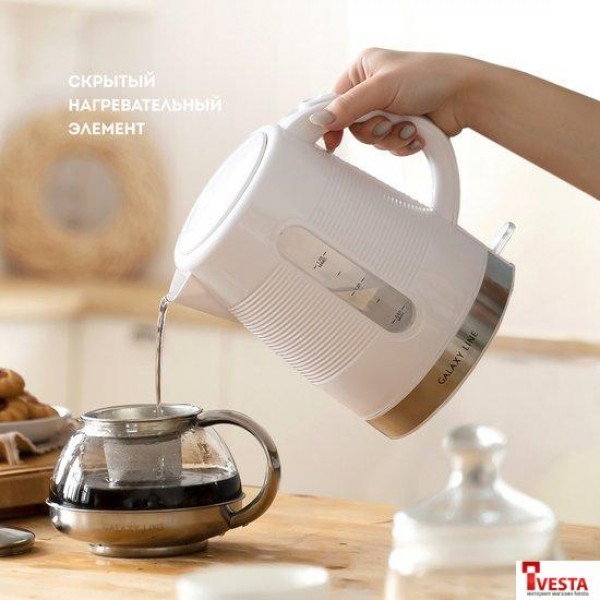 Электрический чайник Galaxy Line GL0225 (белый)
