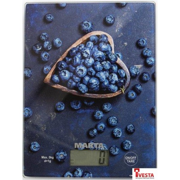 Кухонные весы Marta MT-1634 (черничная россыпь)