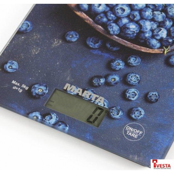 Кухонные весы Marta MT-1634 (черничная россыпь)