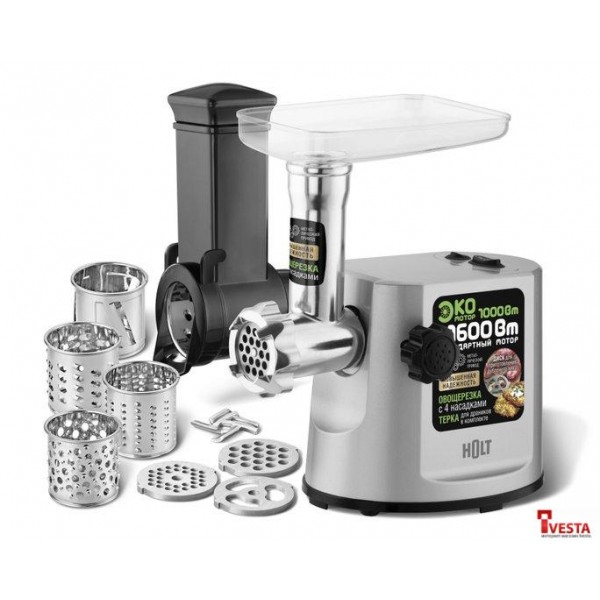 Мясорубка Holt HT-MG-007 (серебристый)