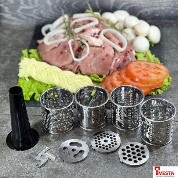 Мясорубка Holt HT-MG-007 (серебристый)