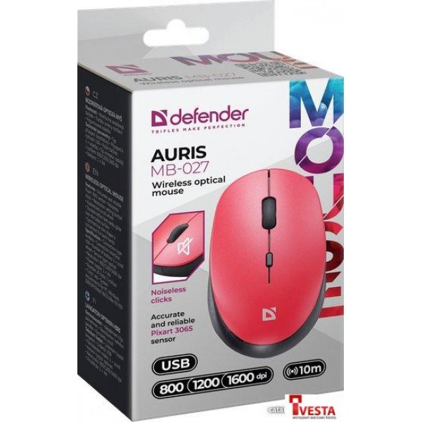 Мышь Defender Auris MB-027 (красный)