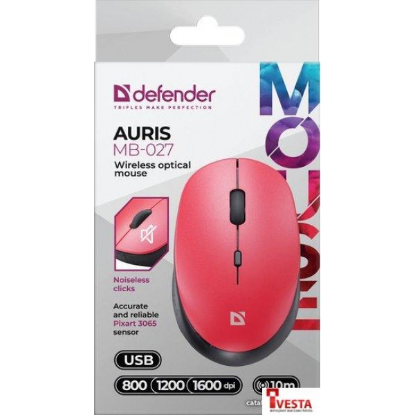 Мышь Defender Auris MB-027 (красный)