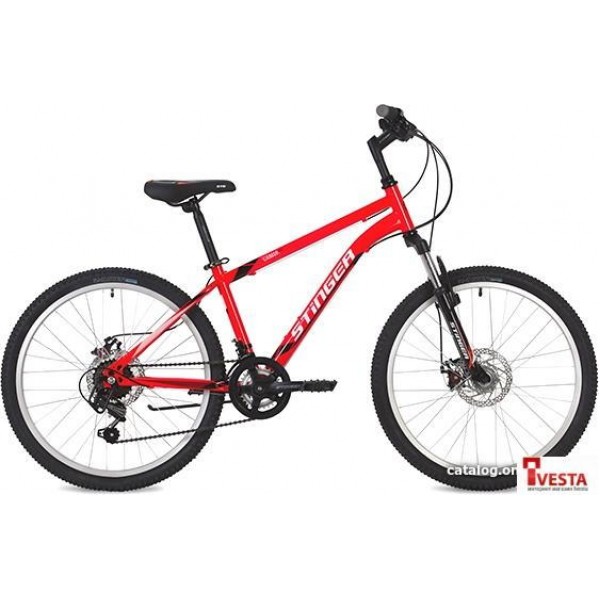 Велосипед Stinger Caiman D 24 (красный, 2019)