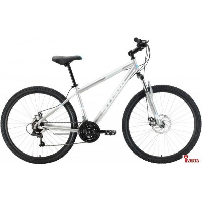 Велосипед Stark Outpost 27.1 D р.16 2021 (серебристый/белый)