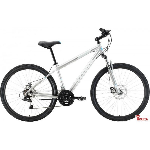 Велосипед Stark Outpost 27.1 D р.16 2021 (серебристый/белый)