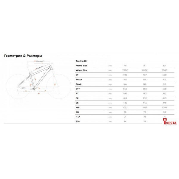 Велосипед Stark Touring 28 р.20 2023