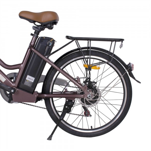 Электровелосипед HIPER Engine B62 (2021) коричневый/металик