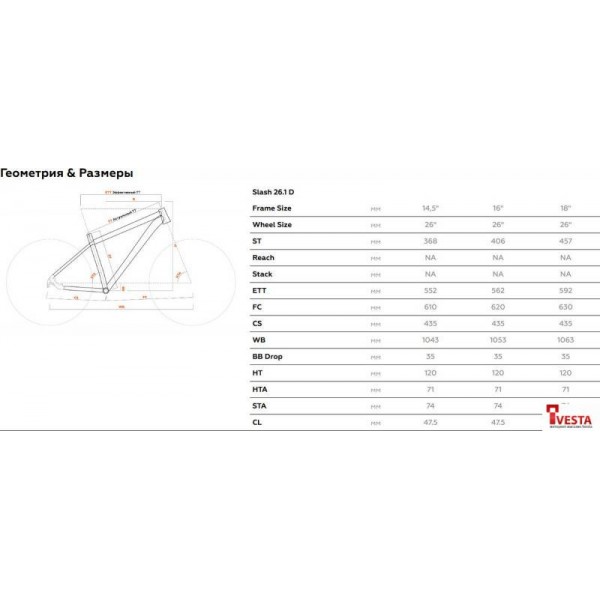 Велосипед Stark Slash 26.1 D р.18 2024