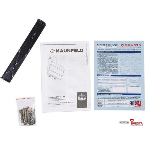 Кухонная вытяжка MAUNFELD Bridge 60 (черный/черное стекло)