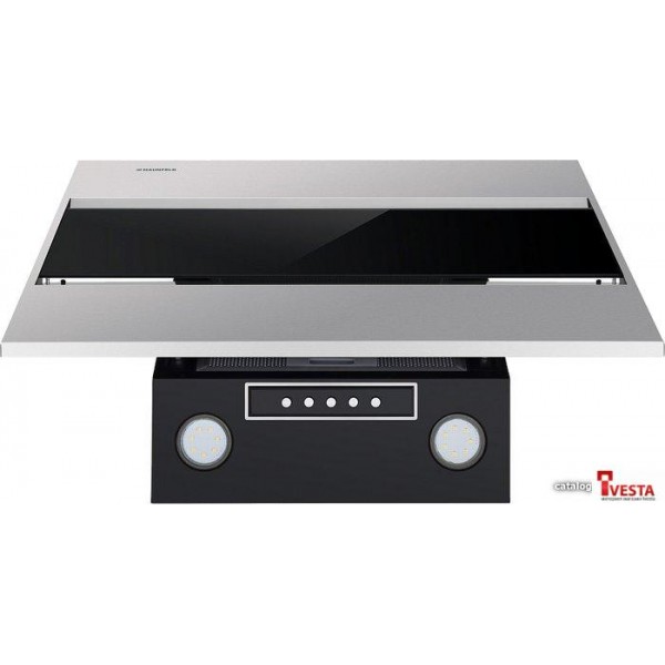 Кухонная вытяжка MAUNFELD Bridge 60 (нержавеющая сталь/черное стекло)