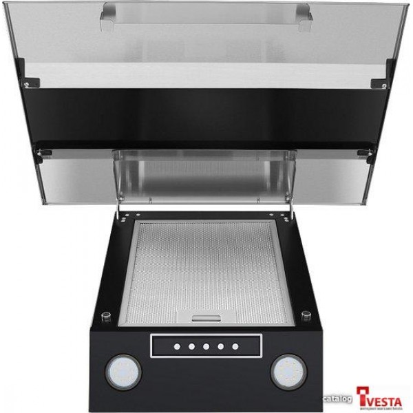 Кухонная вытяжка MAUNFELD Bridge 60 (нержавеющая сталь/черное стекло)